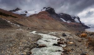 Preview wallpaper mountains, water, stream, landscape