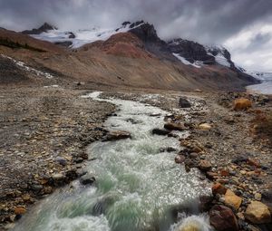 Preview wallpaper mountains, water, stream, landscape