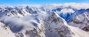 Preview wallpaper mountains, winter, peaks, snow-covered