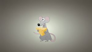 Preview wallpaper mouse, background, cheese, animal