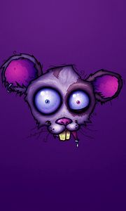 Preview wallpaper mouse, drawing, lilac