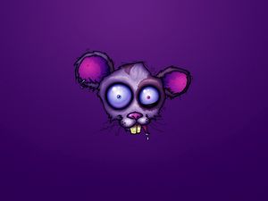 Preview wallpaper mouse, drawing, lilac
