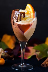 Preview wallpaper mousse, chocolate, orange, dessert