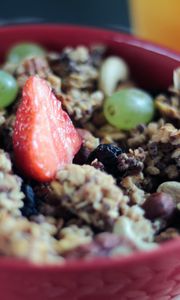 Preview wallpaper muesli, cereals, fruits, berries