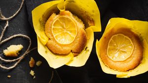 Preview wallpaper muffins, pastries, lemon, citrus, dessert