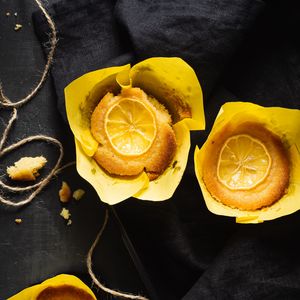 Preview wallpaper muffins, pastries, lemon, citrus, dessert