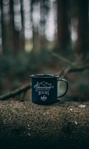 Preview wallpaper mug, camping, travel