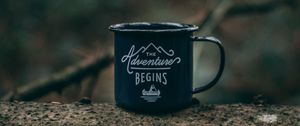 Preview wallpaper mug, camping, travel