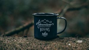 Preview wallpaper mug, camping, travel