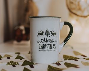 Preview wallpaper mug, christmas, inscription, holiday, festive