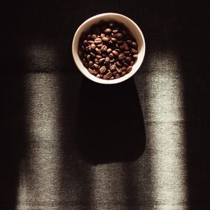 Preview wallpaper mug, coffee beans, coffee, dark