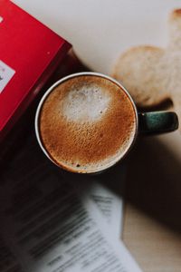 Preview wallpaper mug, coffee, cappuccino, foam, drink