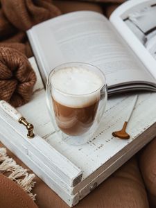 Preview wallpaper mug, coffee, drink, foam, glass