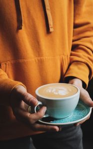Preview wallpaper mug, coffee, drink, hands