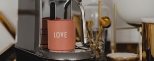 Preview wallpaper mug, coffee machine, love, metal