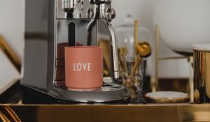 Preview wallpaper mug, coffee machine, love, metal