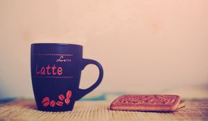 Preview wallpaper mug, cookies, dessert, cup, pen