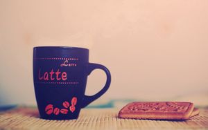Preview wallpaper mug, cookies, dessert, cup, pen