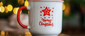 Preview wallpaper mug, inscription, christmas, holiday