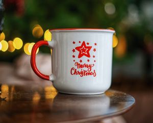 Preview wallpaper mug, inscription, christmas, holiday