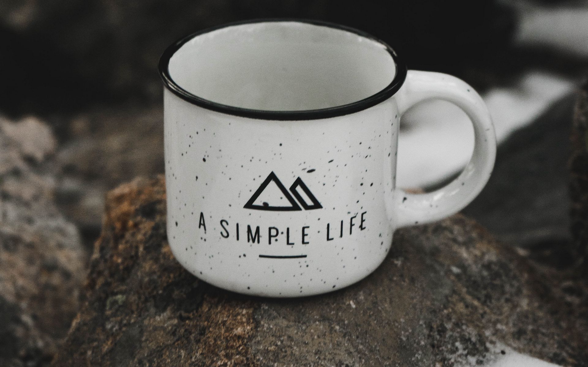 1920x1200 Wallpaper mug, inscription, logo