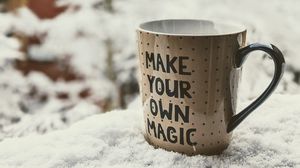 Preview wallpaper mug, inscription, magic, motivation, text