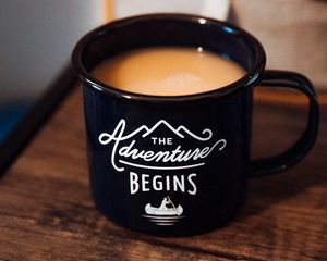 Preview wallpaper mug, inscription, text, coffee, drink
