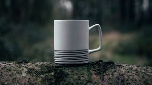 Preview wallpaper mug, steam, macro, blur, moss