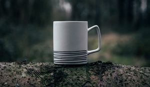 Preview wallpaper mug, steam, macro, blur, moss