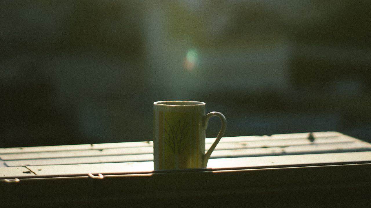 Wallpaper mug, sunlight, blur, mood