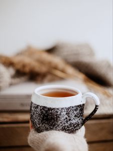 Preview wallpaper mug, tea, drink, hand