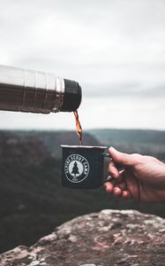 Preview wallpaper mug, thermos, camping, tea, drink