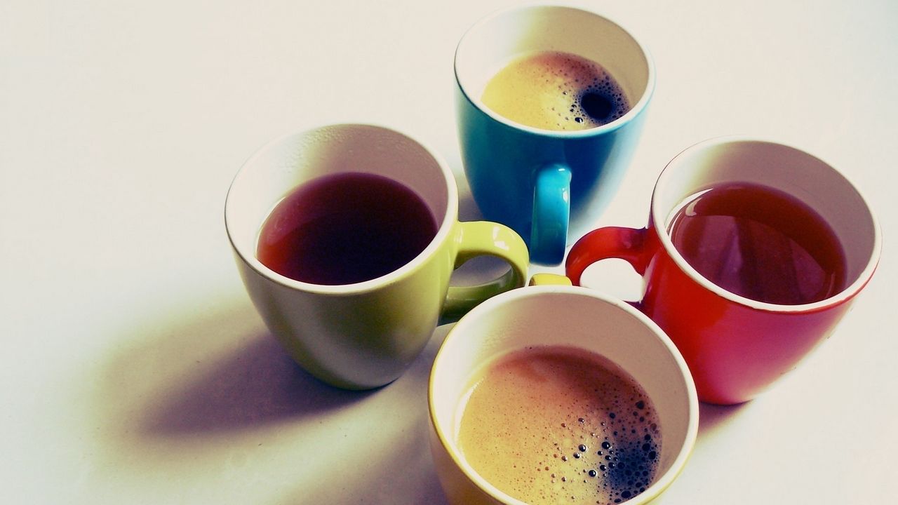 Wallpaper mugs, color, drink