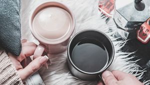 Preview wallpaper mugs, hands, love, coffee, drink