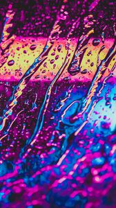 Preview wallpaper multicolored, drops, surface