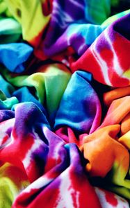 Preview wallpaper multicolored, fabric, rainbow