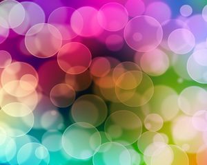 Preview wallpaper multicolored, flashing, circles, light
