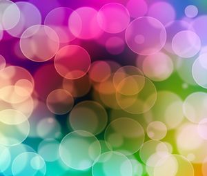Preview wallpaper multicolored, flashing, circles, light