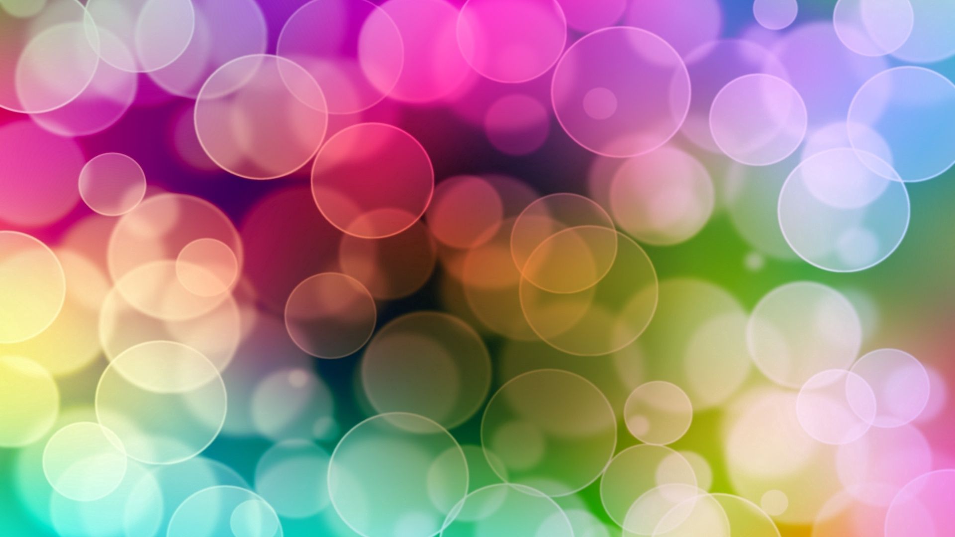 Download wallpaper 1920x1080 multicolored, flashing, circles, light