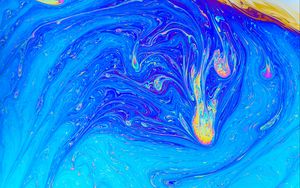 Preview wallpaper multicolored, liquid, paint, abstraction