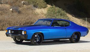 Preview wallpaper muscle car, chevelle, chevrolet, tuning, side view