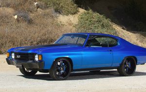 Preview wallpaper muscle car, chevelle, chevrolet, tuning, side view