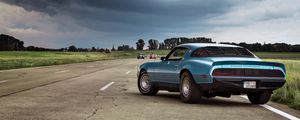 Preview wallpaper muscle car, coupe, luxury, road, side view