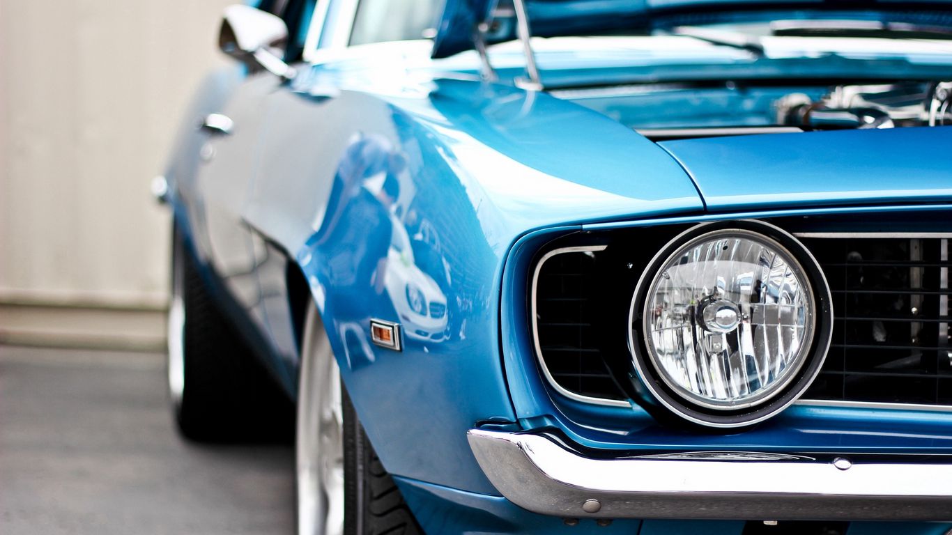 Download wallpaper 1366x768 muscle cars, ford, mustang, car, auto, style  tablet, laptop hd background