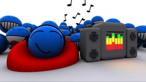 Preview wallpaper music lovers, music, sound, blue, bright, colorful