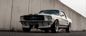 Preview wallpaper mustang, car, retro, vintage, front view