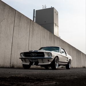 Preview wallpaper mustang, car, retro, vintage, front view