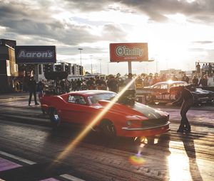 Preview wallpaper mustang, race, ford, drag
