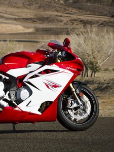 Preview wallpaper mv agusta, f4, motorcycle, side, red