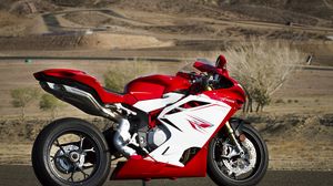 Preview wallpaper mv agusta, f4, motorcycle, side, red